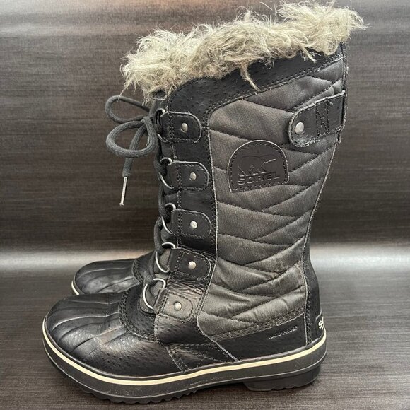 Sorel Tofino‎ II Women’s size 5 Waterproof Black Winter Lined Faux Fur Boots - Picture 4 of 12